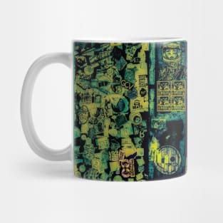 Acid Green Street Stickers NYC Mug